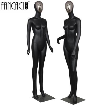 China Full Body Female Female Mannequin With Head Base Black Mat Abstract Mannequin for sale