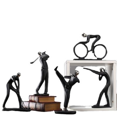 China Europe Modern Home Decoration Sport Mannequins Shop Mannequins Suitable Resin Abstract Crafts Mannequins Handmade Housewarming Gifts for sale