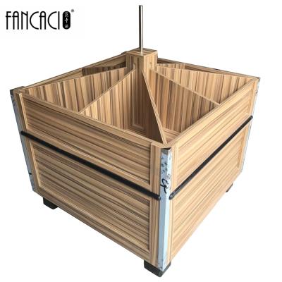 China Eco-friendly Rice Container Wooden Container Wood Supermarket Shelf Rice Storage Container for sale