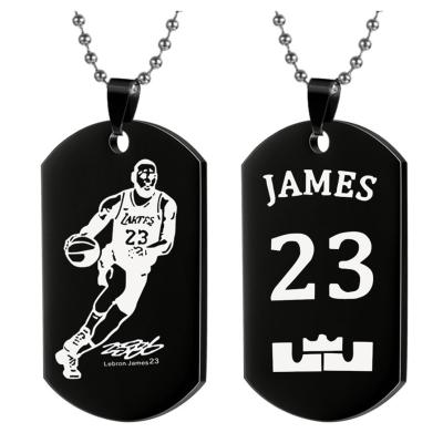 China Europe NBA 3D Star Custom Luxury Stainless Steel Dog Tag for sale