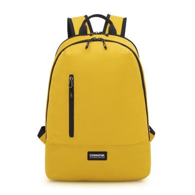 China New Design Leisure School Backpack Yellow Waterproof Travel Laptop Swap Backpack High Quality Custom Anti-theft Unisex Backpack for sale