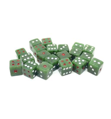 China Canadian Green Nephrite Jade Gemstone Dice Green Jade for sale