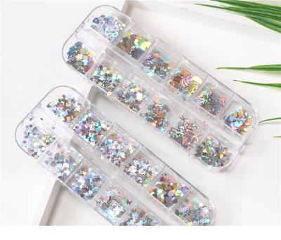 China Decorate Hot Wholesale Nail Art Glitter Sequins Butterfly Laser New Products 3D Nail For Nail Art Decoration for sale