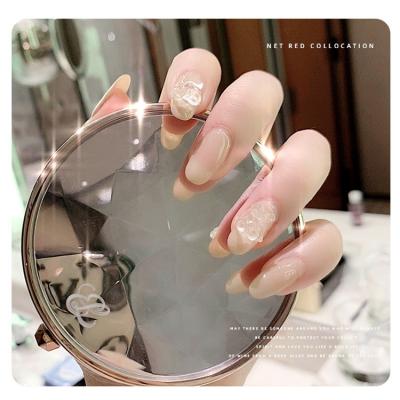 China 3d Nail Hot Sale Wholesale Crystal Bear Decoration Designers Nail Art DIY Art Decoration Sticker for sale