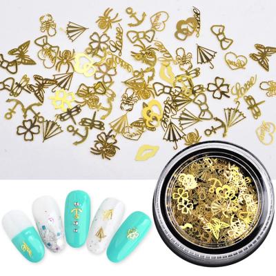 China Nail Art Nail Art Beauty Tools Sticker Professional Christmas Lady Metal Popular Nail Sticker for sale