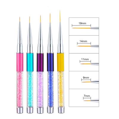 China Beauty Care Make Tools Gel Drill Dab High Quality Effect Acrylic Handle Wholesale Nail Art Pen Set for sale