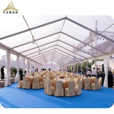 China outdoor china tents manufacturer 10x20m UV-resistant aluminum transparent clear roof party tent for sale