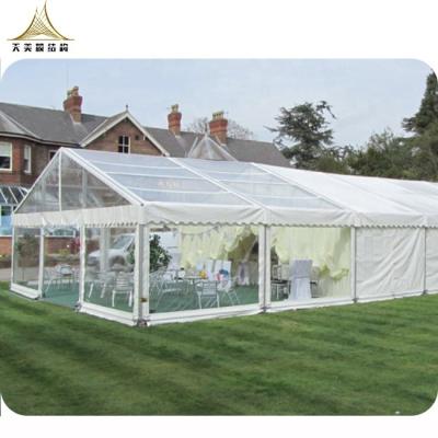 China UV-resistant Top Selling Outdoor Event Tents Wedding Party Tent Luxury Decorate White PVC Coating Roof Tents for sale