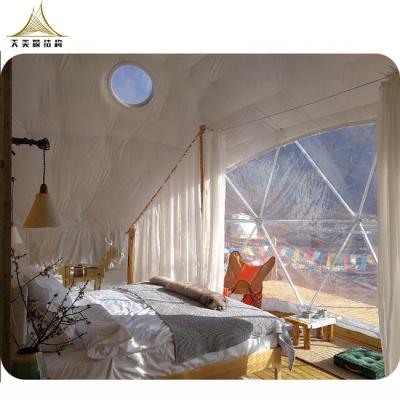 China Waterproof Heat Insulation Geo Dome House Waterproof UV-Resistance PVC Domes Geodesic Dome glamping house for sale for sale