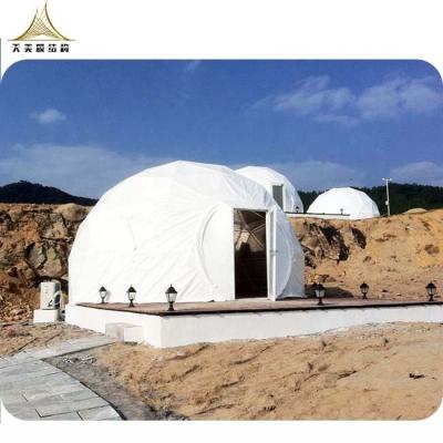 China Sale Luxury Resort Waterproof Fire Retardant Hot Tent Outdoor Hotel Heat Insulation UV-Resistance Dome House Family Glamping Tents for 4 Person for sale