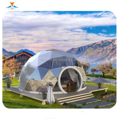 China new UV-resistant material 7M Diameter Steel Frame dome beach family tent for camping for sale