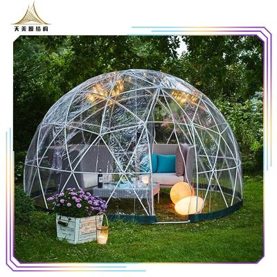 China Waterproof Igloo Dome Tent Cover 4m Rooftop Camping Tent Transparent PVC Geodesic Domes For Outdoor Restaurant for sale