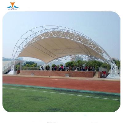 China Waterproof/Heat Insulation/Fire Resistant PVDF/PTFE Roof Shelter High Tensile Membrane Tent Architecture Structure Booms from China Manufacturers for sale