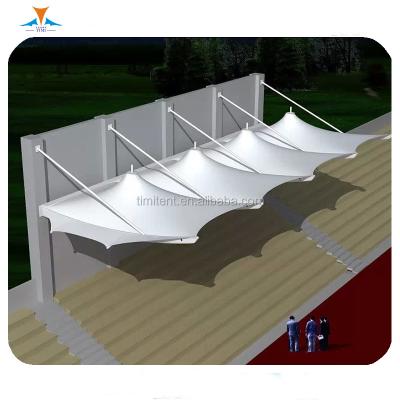 China Waterproof / Heat Insulation / Installation Design Fabric Roof Cover Grandstand Tensile Structure Fire Resistant Metal Frame From China Manufacturer for sale