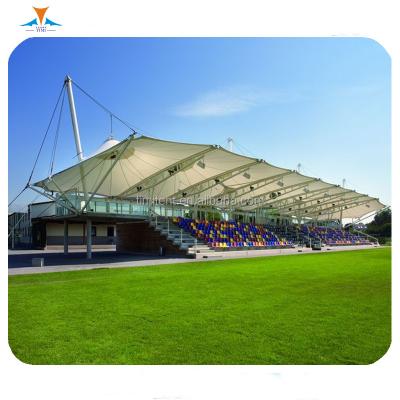 China Waterproof/Heat Insulation/Fire Resistant PVDF Canopy Metal Frame Roof Structure Stadium Seat Covers Prefab Outdoor Tent for sale