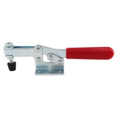 China Industrial Anti-Slip Red Horizontal 203-F Grip Clamps GTY-203F Quick Flip Clamp With Rubber Cushion Grip 225kgs 496lbs Capacity for sale