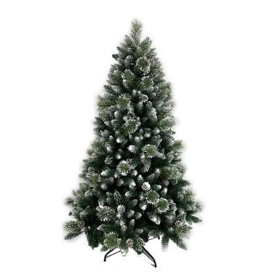 China Christmas Tree With Snow Green Christmas Decoration Ornaments PVC Pe Christmas Tree With Snow for sale