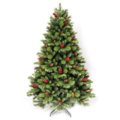 China Wholesale Christmas Tree Artificial Pine PVC PE PVC Christmas Decoration Ornaments Artificial Pine Christmas Tree for sale