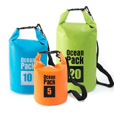 China Adjustable PVC Waterproof Ocean Pack Outdoor Dry Bag 5L 15L Hike Dry Bag for sale