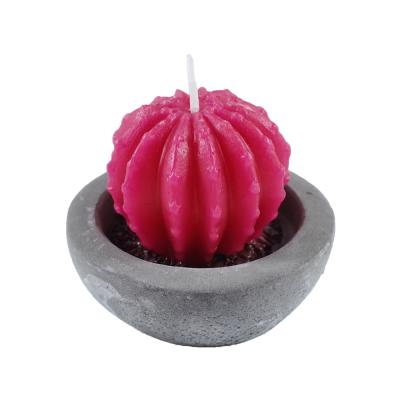 China Scented Logo Home Decoration Custom Fragrance Scented Plant Shape Candle for sale