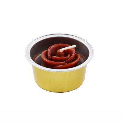 China Art and craftdeco scented flower shape handmade handmade table candle for sale