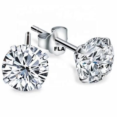 China Wholesale TRENDY Moissanite Earrings Bulk Vintage Fashion Jewelry Classic 925 Stud Earrings Silver Jewelry 2023 Luxury Zircon Earrings for sale