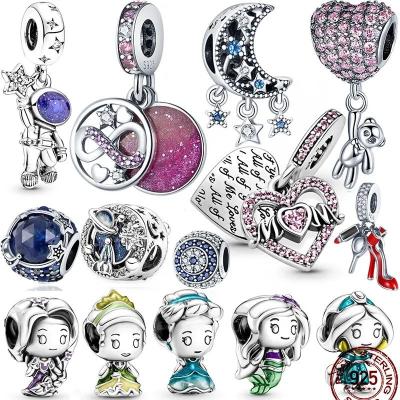 China Wholesale FASHIONABLE S925 Sterling Silver Charm Pendant Fits Pandora Original Lovers Bracelet to Give Girlfriend Gifts for sale