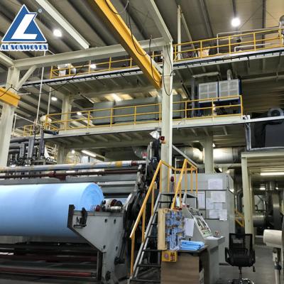 China Hot Sale High Quality AL-2400mm SMS PP Spunbond Nonwoven Fabric For Hotels Making Machine for sale