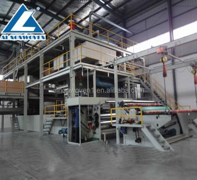 China Disposable Nonwoven Fabric Machine 1600mm S PP Spun Bonded Nonwoven Fabric Making Machine / Nonwoven Machinery for sale