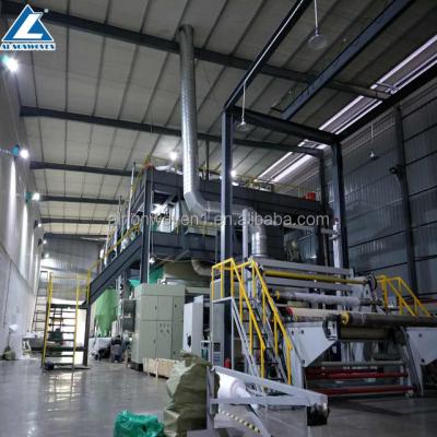 China High Quality Disposable Nonwoven Fabric Machine 2.4m SSXS PP Spunbond Nonwoven Fabric Making Machine for sale