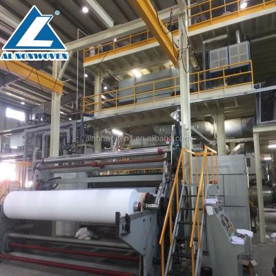 China PP Most Advanced AL-3200mm SMS PP Spunbond Nonwoven Fabric Making Machine Production Line From China for sale