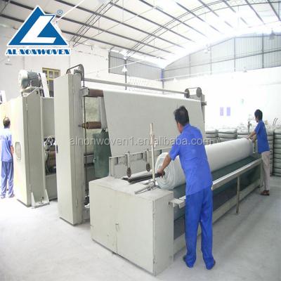 China Nonwoven Fabric Machine A.L Nonwoven Geotextile Production Line / Disposable Needle Punched Carpet Fabric Making Machine For High Way for sale