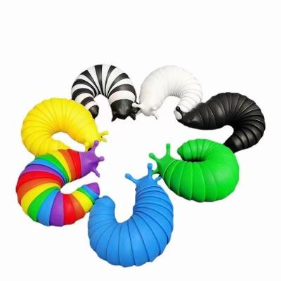 China Suck Anything Tiktok Most Popular Toy Slug Fidget Anti Stress Sensory Slug Slug Fidget Toy For Gift for sale