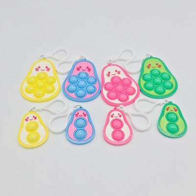 China Dye Mini Pop Toy Small Toy Camouflage Link Toy Mini Silicone Squeeze Key Chain Squeeze Noise 3.5cm*5cm for sale