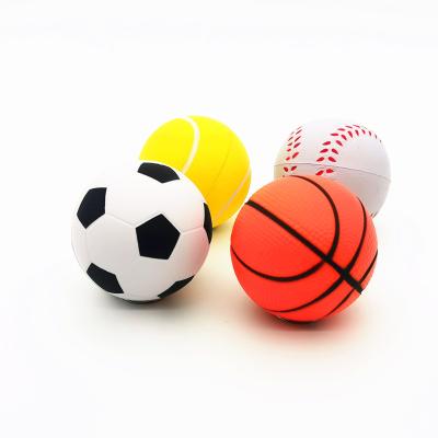 China PU ball stress color ball pu anti foam soccer basketball tennis soft baseball for sale