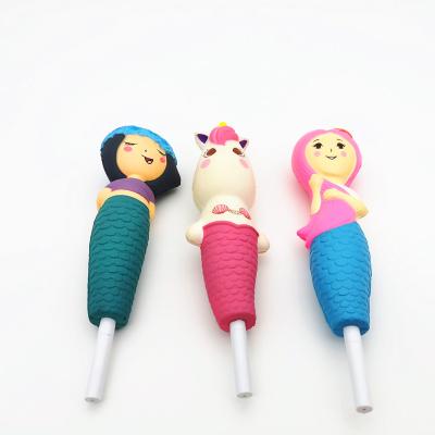 China PU Crush Pen Of Mermaid To Relieve Stress Toys With Ballpoint Pens for sale