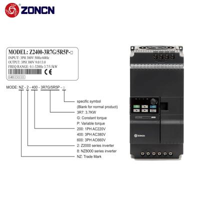 China Vfd Frequency Drives Inverter Low Frequency 22kw Z2000 Series ZONCN 400V vfd for sale