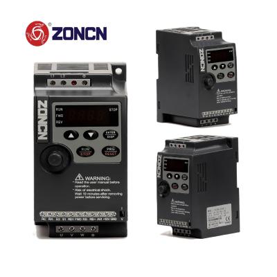 China 220v Single Phase VFD Inverter 50hz 60hz 1.5kw NZ100-1R5G From ZONCN for sale