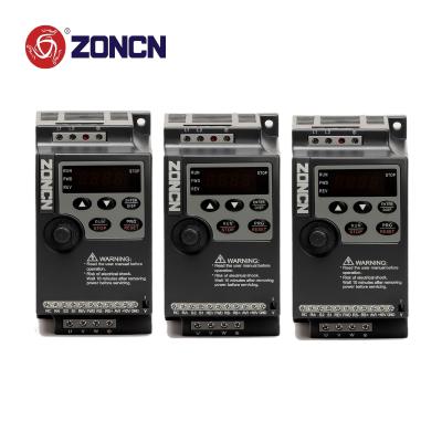 China NZ100 Inverter 0,75kw 1,5kw 220v entrada de fase única VFD VSD 1hp 2hp de ZONCN à venda