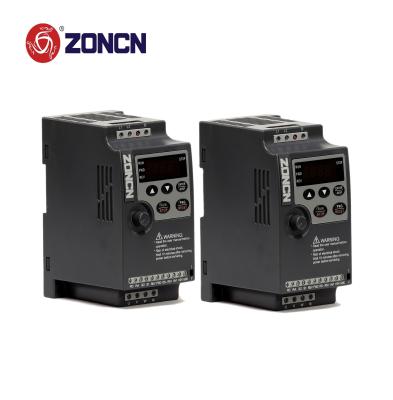 China Mini Inverter VFD NZ100 Series Of ZONCN 220v 1ph Variable Frquency Drive 0.75kw 1.5kw for sale