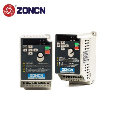 China VFD 220v Inverter ZONCN Variable Frequency Drive 1hp 2hp 50hz 60hz With RS485 for sale