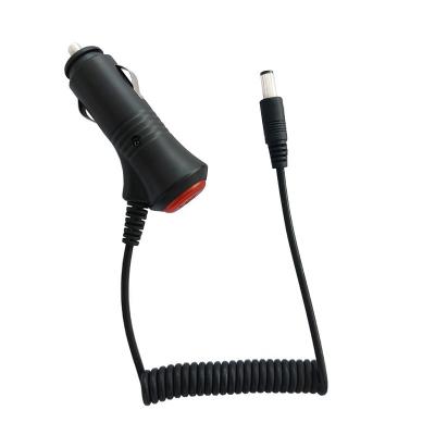 China Factory Cigarette Lighter Male 12V 1m Black Safe DC Car Charger With Cable Adapter Laptop Car Charger for sale