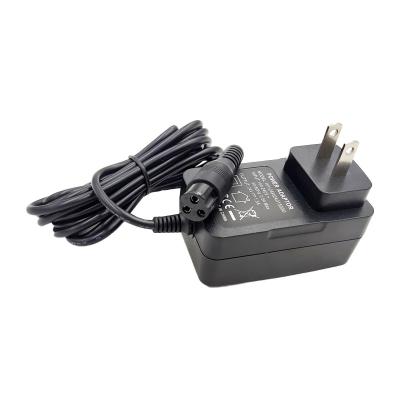 China Factory outlet AC/DC Scooter balance car charger 24V1.5A 36W power plug universal round head Li battery charger power adapter ad for sale