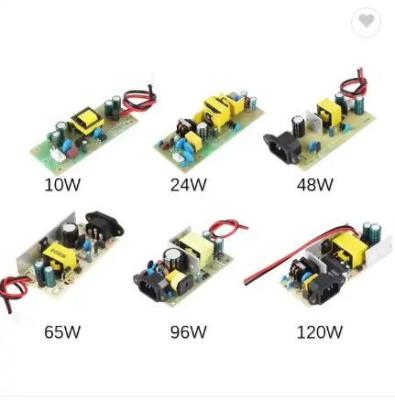 China 5V 12V 24V 52V Power supply module 10w 24w 48w 65w 96w 120w chargers power adapter with led light for sale