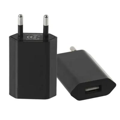 China USB Adapter 5V 1A EU Plug Wall USB Charger 5W for phone Charger for sale