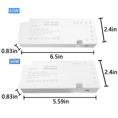 China Smart Closet Light 60W Transformer Constant Voltage Driver 12V5A Controller Dupont Interface Voice led Closet Light Power Supply for sale