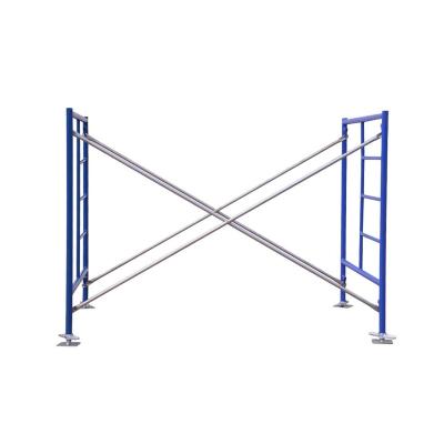 China 2.6mm Thickness Industrial Powder Coated Mason Q235 Steel H Frame Scaffolding For Building Construction for sale