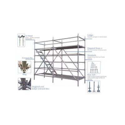 China Full ring metal construction ring lock scaffold hot dip galvanized all round ringlock construction scaffolding for sale