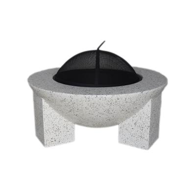 China Modern Outdoor Round Fire Bowl MgO Iron Fire Bowl Fire Pit For Garden Patio Heater, Wood Burner for sale