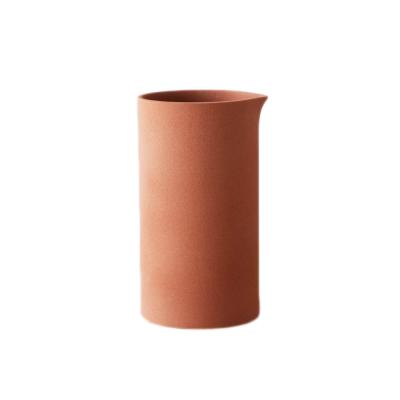 China Contemporary Modern Terracotta Multipurpose Tall Ceramic Planter Vase For Flowers And Plants Decor for sale